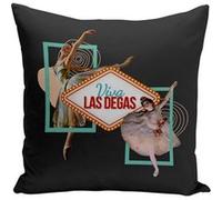 Fabulous Housse de coussin noir Viva Las Degas [40x40 cm] Noir G