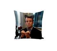 Fabulous Housse de Coussin Photo de Célèbrité Emmanuel Macron Kawaii Humour Politicien 40x40cm