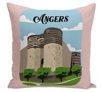 Fabulous Housse de coussin rose Angers Château [40x40 cm] Rose G