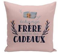 Fabulous Housse de coussin rose Échange Frère contre cadeaux [40x40 cm] Rose G