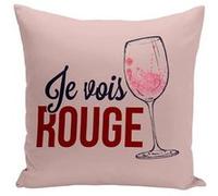 Fabulous Housse de coussin rose Je Vois Rouge [40x40 cm] Rose G