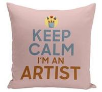 Fabulous Housse de coussin rose Keep Calm I'm an Artist [40x40 cm] Rose G
