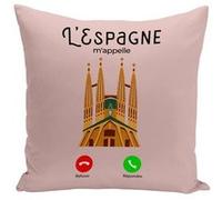 Fabulous Housse de coussin rose L'Espagne M'Appelle Sagrada Familia [40x40 cm] Rose G