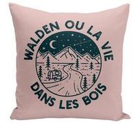 Fabulous Housse de coussin rose Walden ou la vie dans les bois [40x40 cm] Rose G
