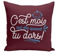 Fabulous Housse de coussin rouge C'est Moi Qui Dis Quand tu Dors ! [40x40 cm] Rouge G