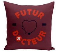 Fabulous Housse de coussin rouge Futur Docteur [40x40 cm] Rouge G