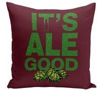 Fabulous Housse de coussin rouge IPA It's Ale Good [40x40 cm] Rouge G