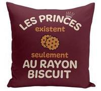 Fabulous Housse de coussin rouge Les Princes existent seulement au Rayon Biscuit [40x40 cm] Rouge G