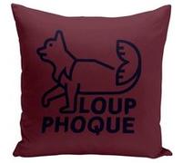 Fabulous Housse de coussin rouge Loup-phoque [40x40 cm] Rouge G