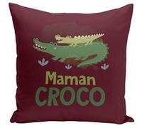 Fabulous Housse de coussin rouge Maman Croco Crocodile [40x40 cm] Rouge G