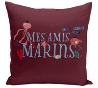 Fabulous Housse de coussin rouge Mes Amis Marins [40x40 cm] Rouge G