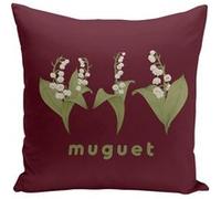 Fabulous Housse de coussin rouge Muguet Chic [40x40 cm] Rouge G