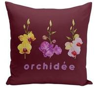 Fabulous Housse de coussin rouge Orchidée Chic [40x40 cm] Rouge G