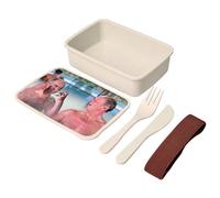 Fabulous Lunch Box - Boite à Repas avec couverts La Grande Vadrouille Louis De Funes Bourvil Big Moustache Bains Turcs - 700 ml