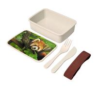 Fabulous Lunch Box - Boite à Repas avec couverts Panda Roux Trop Mignon Asie Chine Animal Sauvage - 700 ml