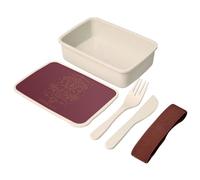 Fabulous Lunch Box - Boite à Repas avec couverts Rouge - Gemeaux Signe Astrologie Bohème Zodiaque Astres Constellation - 700 ml