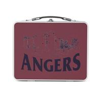 Fabulous Lunch Box Métal Argenté pour Sandwich et Snack - Angers Minimalist Ville France Patrimoine Château - Boîte à Goûter Aluminium Gamelle Rigide Style Rétro Imprimée en France