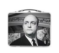 Fabulous Lunch Box Métal Argenté pour Sandwich et Snack - Bernard Blier Acteur Francais Cinema Vintage - Boîte à Goûter Aluminium Gamelle Rigide Style Rétro Imprimée en France