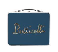 Fabulous Lunch Box Métal Argenté pour Sandwich et Snack - Botticelli Signature Renaissance Célèbre Peintre Artiste Portraits - Boîte à Goûter Aluminium Gamelle Rigide Style Rétro Imprimée en France