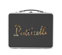 Fabulous Lunch Box Métal Argenté pour Sandwich et Snack - Botticelli Signature Renaissance Célèbre Peintre Artiste Portraits - Boîte à Goûter Aluminium Gamelle Rigide Style Rétro Imprimée en France