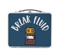 Fabulous Lunch Box Métal Argenté pour Sandwich et Snack - Break Fluid Carafe Work Coffee Break - Boîte à Goûter Aluminium Gamelle Rigide Style Rétro Imprimée en France