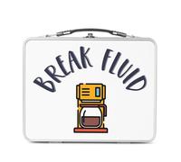 Fabulous Lunch Box Métal Argenté pour Sandwich et Snack - Break Fluid Carafe Work Coffee Break - Boîte à Goûter Aluminium Gamelle Rigide Style Rétro Imprimée en France