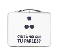 Fabulous Lunch Box Métal Argenté pour Sandwich et Snack - C'est à Moi que tu parles ? Taxi Driver Film - Boîte à Goûter Aluminium Gamelle Rigide Style Rétro Imprimée en France