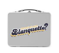 Fabulous Lunch Box Métal Argenté pour Sandwich et Snack - Comment est votre Blanquette ? Humour France - Boîte à Goûter Aluminium Gamelle Rigide Style Rétro Imprimée en France
