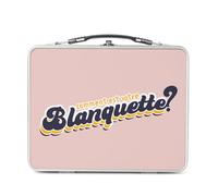 Fabulous Lunch Box Métal Argenté pour Sandwich et Snack - Comment est votre Blanquette ? Humour France - Boîte à Goûter Aluminium Gamelle Rigide Style Rétro Imprimée en France