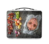 Fabulous Lunch Box Métal Argenté pour Sandwich et Snack - Cuisine Espagnole Art Culinaire Art De La Table Poisson Tradition - Boîte à Goûter Aluminium Gamelle Rigide Style Rétro Imprimée en France