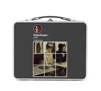 Fabulous Lunch Box Métal Argenté pour Sandwich et Snack - Edgar Degas Réseaux Sociaux Peinture Peintre Impressionisme - Boîte à Goûter Aluminium Gamelle Rigide Style Rétro Imprimée en France