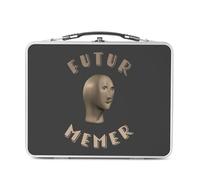 Fabulous Lunch Box Métal Argenté pour Sandwich et Snack - Futur Memer Internet Culture Geek Memes - Boîte à Goûter Aluminium Gamelle Rigide Style Rétro Imprimée en France