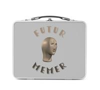Fabulous Lunch Box Métal Argenté pour Sandwich et Snack - Futur Memer Internet Culture Geek Memes - Boîte à Goûter Aluminium Gamelle Rigide Style Rétro Imprimée en France