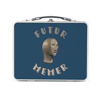 Fabulous Lunch Box Métal Argenté pour Sandwich et Snack - Futur Memer Internet Culture Geek Memes - Boîte à Goûter Aluminium Gamelle Rigide Style Rétro Imprimée en France