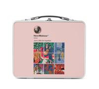 Fabulous Lunch Box Métal Argenté pour Sandwich et Snack - Henri Matisse Réseaux Sociaux Peinture Peintre - Boîte à Goûter Aluminium Gamelle Rigide Style Rétro Imprimée en France