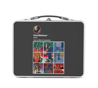 Fabulous Lunch Box Métal Argenté pour Sandwich et Snack - Henri Matisse Réseaux Sociaux Peinture Peintre - Boîte à Goûter Aluminium Gamelle Rigide Style Rétro Imprimée en France