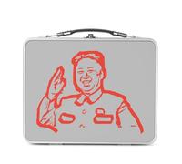 Fabulous Lunch Box Métal Argenté pour Sandwich et Snack - Kim Jong Un Dictateur Coree du Nord Communiste - Boîte à Goûter Aluminium Gamelle Rigide Style Rétro Imprimée en France