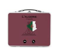 Fabulous Lunch Box Métal Argenté pour Sandwich et Snack - L'Algérie M'Appelle Culture Patrimoine Tourisme - Boîte à Goûter Aluminium Gamelle Rigide Style Rétro Imprimée en France