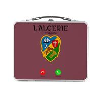 Fabulous Lunch Box Métal Argenté pour Sandwich et Snack - L'Algérie M'Appelle Culture Voyage Alger - Boîte à Goûter Aluminium Gamelle Rigide Style Rétro Imprimée en France