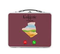 Fabulous Lunch Box Métal Argenté pour Sandwich et Snack - L'Algérie M'Appelle Voyage Culture Tourisme - Boîte à Goûter Aluminium Gamelle Rigide Style Rétro Imprimée en France