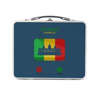 Fabulous Lunch Box Métal Argenté pour Sandwich et Snack - Le Mali M'Appelle Voyage Passion Culture Tourisme - Boîte à Goûter Aluminium Gamelle Rigide Style Rétro Imprimée en France