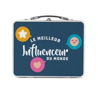 Fabulous Lunch Box Métal Argenté pour Sandwich et Snack - Le Meilleur Influenceur du Monde Réseaux Sociaux Internet - Boîte à Goûter Aluminium Gamelle Rigide Style Rétro Imprimée en France