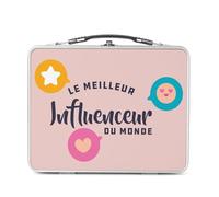 Fabulous Lunch Box Métal Argenté pour Sandwich et Snack - Le Meilleur Influenceur du Monde Réseaux Sociaux Internet - Boîte à Goûter Aluminium Gamelle Rigide Style Rétro Imprimée en France