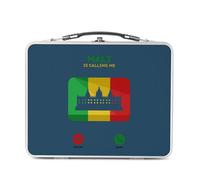 Fabulous Lunch Box Métal Argenté pour Sandwich et Snack - Mali Is Calling Me Flag - Boîte à Goûter Aluminium Gamelle Rigide Style Rétro Imprimée en France