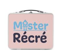 Fabulous Lunch Box Métal Argenté pour Sandwich et Snack - Mister Récré Enfant Ecole Humour - Boîte à Goûter Aluminium Gamelle Rigide Style Rétro Imprimée en France