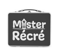 Fabulous Lunch Box Métal Argenté pour Sandwich et Snack - Mister Récré Enfant Ecole Humour - Boîte à Goûter Aluminium Gamelle Rigide Style Rétro Imprimée en France