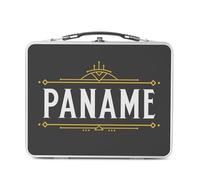 Fabulous Lunch Box Métal Argenté pour Sandwich et Snack - Paname France Paris Français Fierté - Boîte à Goûter Aluminium Gamelle Rigide Style Rétro Imprimée en France