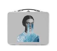 Fabulous Lunch Box Métal Argenté pour Sandwich et Snack - Pleure un Océan Collage Art Surréalisme Féminisme - Boîte à Goûter Aluminium Gamelle Rigide Style Rétro Imprimée en France