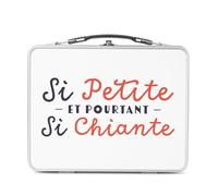 Fabulous Lunch Box Métal Argenté pour Sandwich et Snack - Si Petite, et pourtant si Chiante Humour Blague - Boîte à Goûter Aluminium Gamelle Rigide Style Rétro Imprimée en France