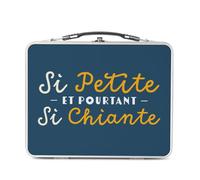 Fabulous Lunch Box Métal Argenté pour Sandwich et Snack - Si Petite, et pourtant si Chiante Humour Blague - Boîte à Goûter Aluminium Gamelle Rigide Style Rétro Imprimée en France